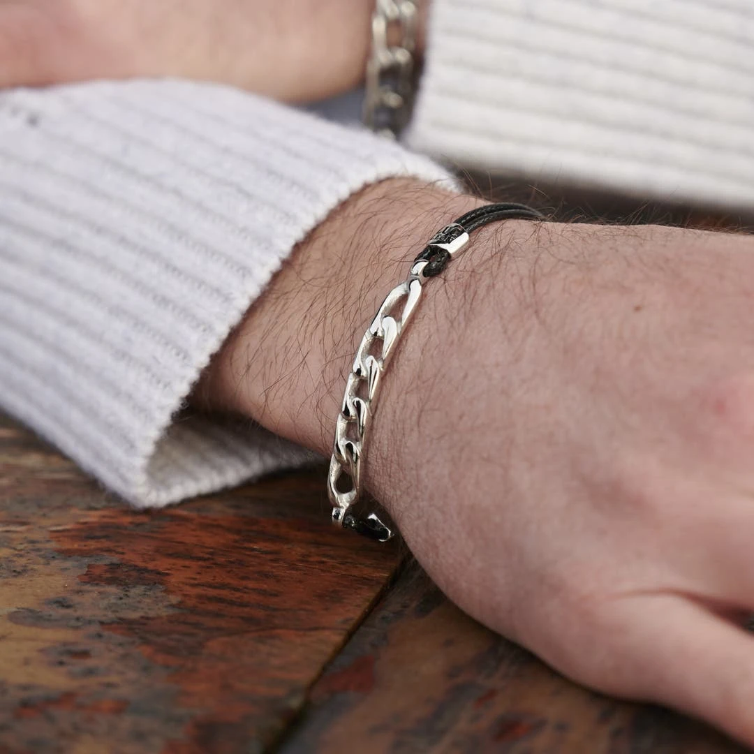 Lucleon Bracelet Gravel Lenn En Acier Argenté 4 Lucleon Bracelet Gravel Lenn En Acier Argenté – Image 4