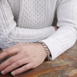 Lucleon Bracelet Gravel Landon En Acier Argenté -Boutique Trendhim 010 copy