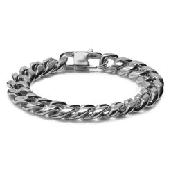 Lucleon Gourmette En Acier Argenté 12 Mm