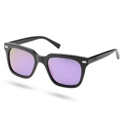 Waykins Lunettes De Soleil Noires Wolfgang Thea à Verres Polarisés Violets