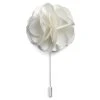 Warren Asher Boutonnière à Fleur Blanche Luxueuse