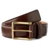 Fawler Ceinture En Cuir Marron Foncé Fabius