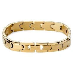 Lucleon Bracelet à Fermoir En Titane Doré -Boutique Trendhim 1 1mag
