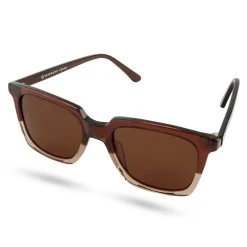 Arkai Occasus | Lunettes De Soleil Rétro Bicolores à Verres Bruns Polarisés -Boutique Trendhim 10 1 sizglasss