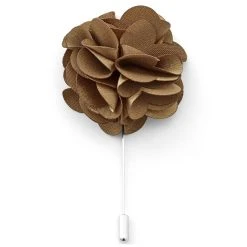 Warren Asher Boutonnière à Fleur Couleur Rouille Luxueuse