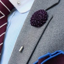 Warren Asher Boutonnière à Fleur Pissenlit Violette 8 Warren Asher Boutonnière à Fleur Pissenlit Violette -Boutique Trendhim 10982 lapelpin