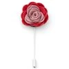 Warren Asher Broche Pour Homme à Fleur Rose Et Rouge