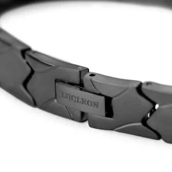 Lucleon Bracelet Magnétique Asymétrique En Titane Noir -Boutique Trendhim 12 5mag