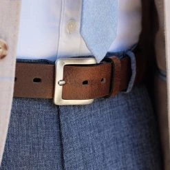 BSWK Ceinture En Cuir Marron Vintage -Boutique Trendhim 12220 belt