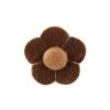 Warren Asher Épinglette à Fleur "entre Brun Clair Et Brun Foncé"