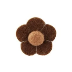 Warren Asher Épinglette à Fleur "entre Brun Clair Et Brun Foncé"