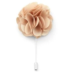 Warren Asher Boutonnière à Fleur Crème Luxueuse