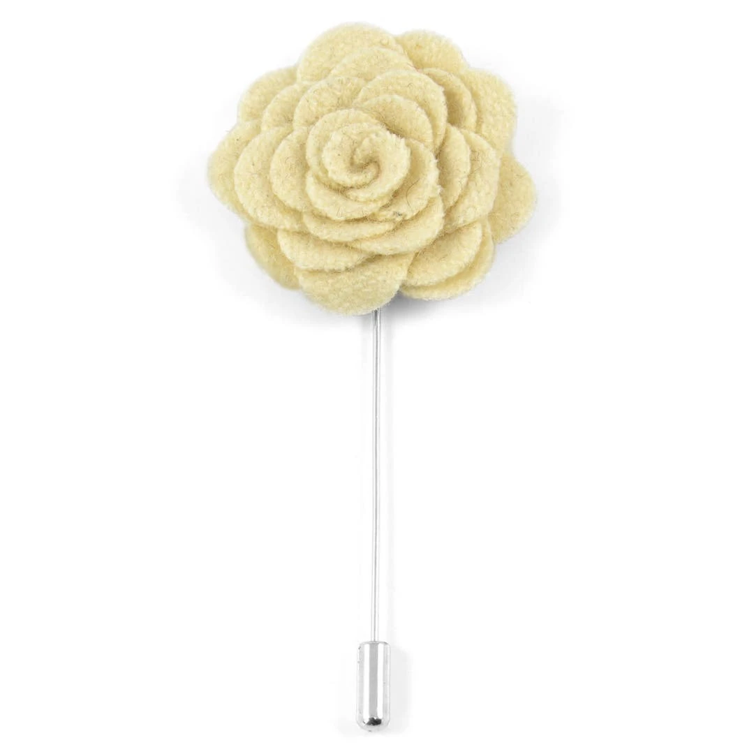 Warren Asher Boutonnière Rose Blanc Cassé 1 Warren Asher Boutonnière Rose Blanc Cassé