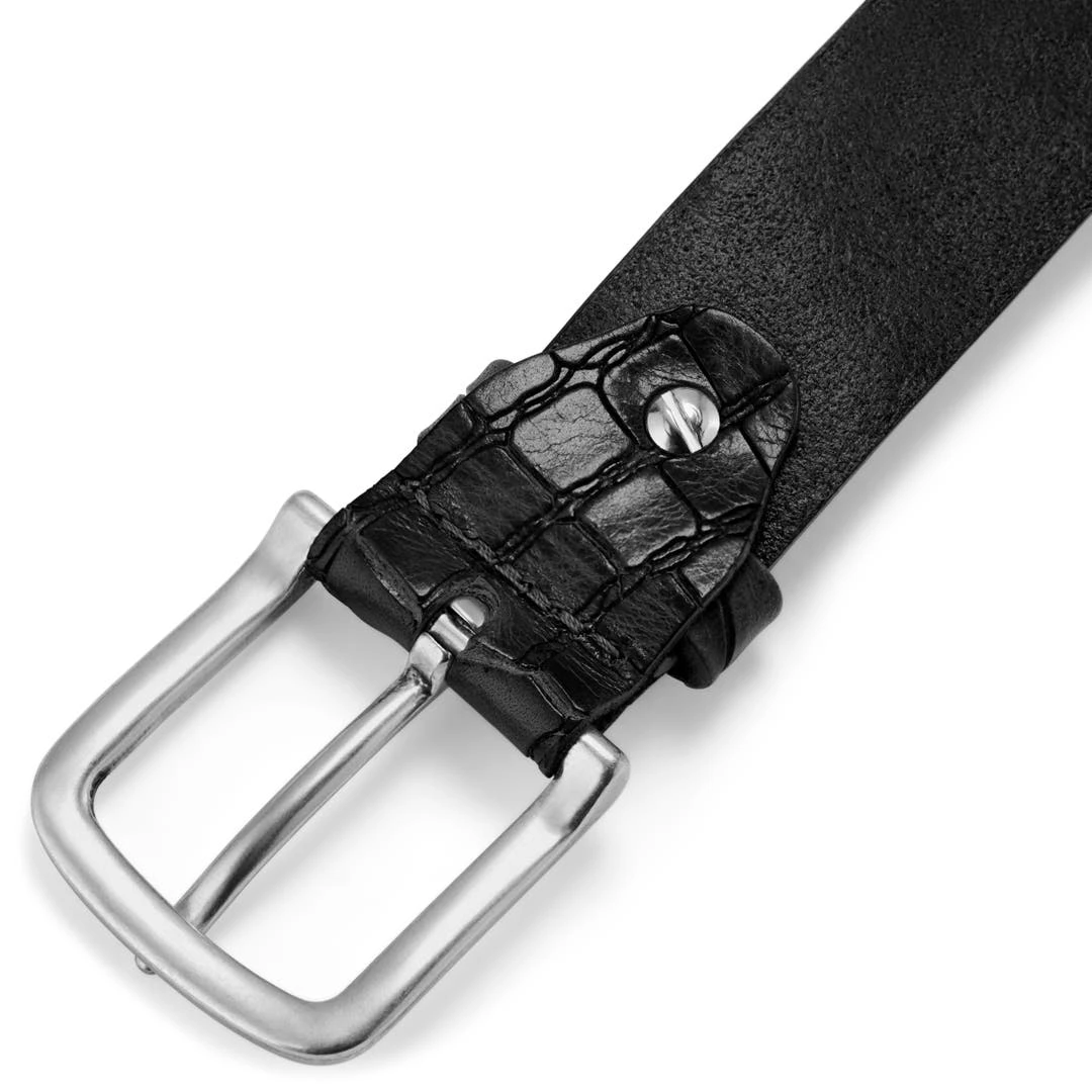 Salt & Hide Ceinture Noire En Cuir Pleine Fleur Harvy 5 Salt & Hide Ceinture Noire En Cuir Pleine Fleur Harvy – Image 5