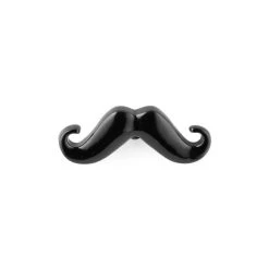 Warren Asher Broche "La Moustache" Noire