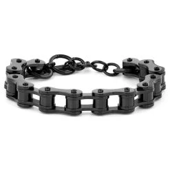 Fort Tempus Bracelet Chaîne De Vélo En Acier Noir