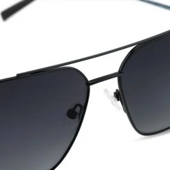 Lucleon Occasus | Lunettes De Soleil Carrées Aviator à Verres Bleus Polarisés -Boutique Trendhim 14 3 sull