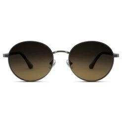 Lucleon Occasus | Lunettes De Soleil à Monture Gris Anthracite Et Verres Verts Polarisés