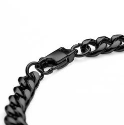 Lucleon Gourmette à Mailles Noires De 6 Mm -Boutique Trendhim 15083 b brac3