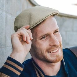 Fawler Casquette Plate Tirreno à Carreaux Gris -Boutique Trendhim 16580 hat copy