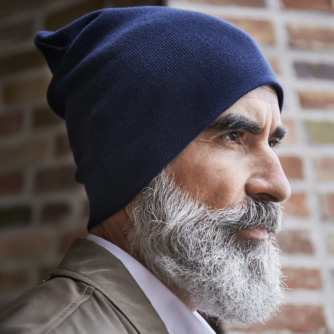 Fawler Beanie Bleu Marine Kyler Kite En Coton Organique 3 Fawler Beanie Bleu Marine Kyler Kite En Coton Organique – Image 3