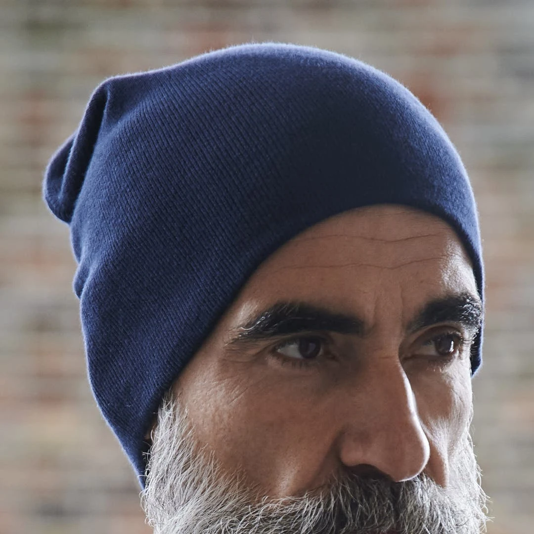 Fawler Beanie Bleu Marine Kyler Kite En Coton Organique 6 Fawler Beanie Bleu Marine Kyler Kite En Coton Organique – Image 6