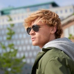 Waykins Lunettes De Soleil Noires Warren Aviator -Boutique Trendhim 17923