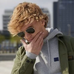 Waykins Lunettes De Soleil Warren Aviator à Monture Dorée -Boutique Trendhim 17931 1