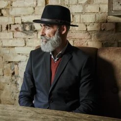 Fawler Chapeau Fédora Flavio Moda Noir à Bord Plat 8 Fawler Chapeau Fédora Flavio Moda Noir à Bord Plat -Boutique Trendhim 17980 2