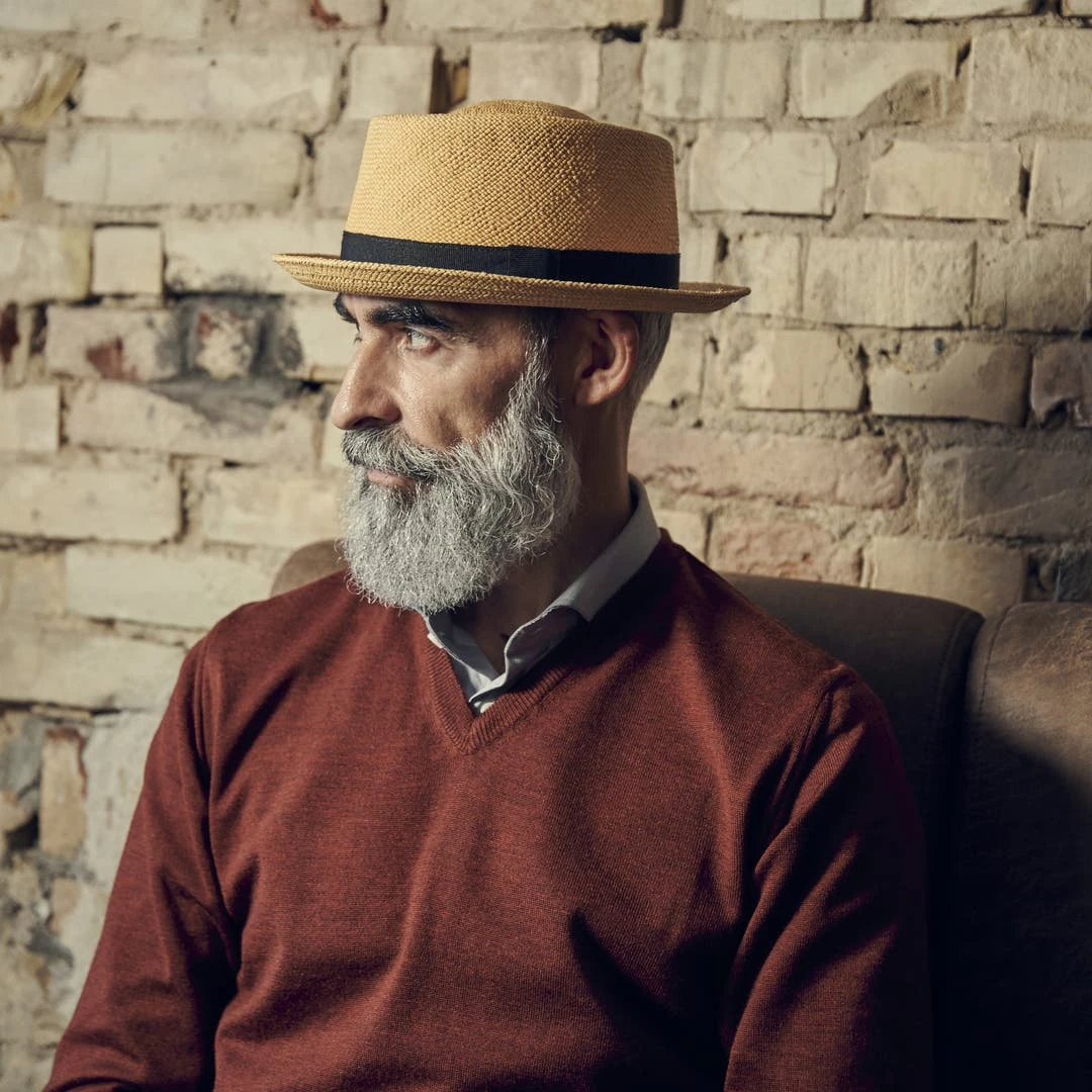 Fawler Chapeau Panama Paolo Moda "Pork Pie" 6 Fawler Chapeau Panama Paolo Moda "Pork Pie" – Image 6