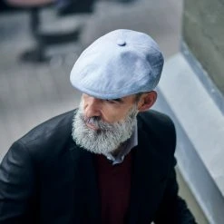 Fawler Casquette Plate Marcello Moda Bleu Clair -Boutique Trendhim 18020 3