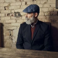 Fawler Casquette Plate Bleu Marine Marcello Moda -Boutique Trendhim 18040 1 2