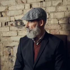 Fawler Casquette Béret Grise à Rayures Blanches Marco Moda -Boutique Trendhim 18068 2