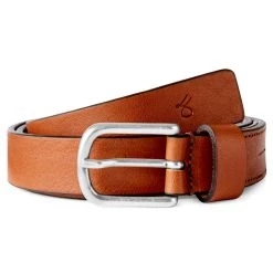 Fawler Ceinture En Cuir Brun Cognac Fayann