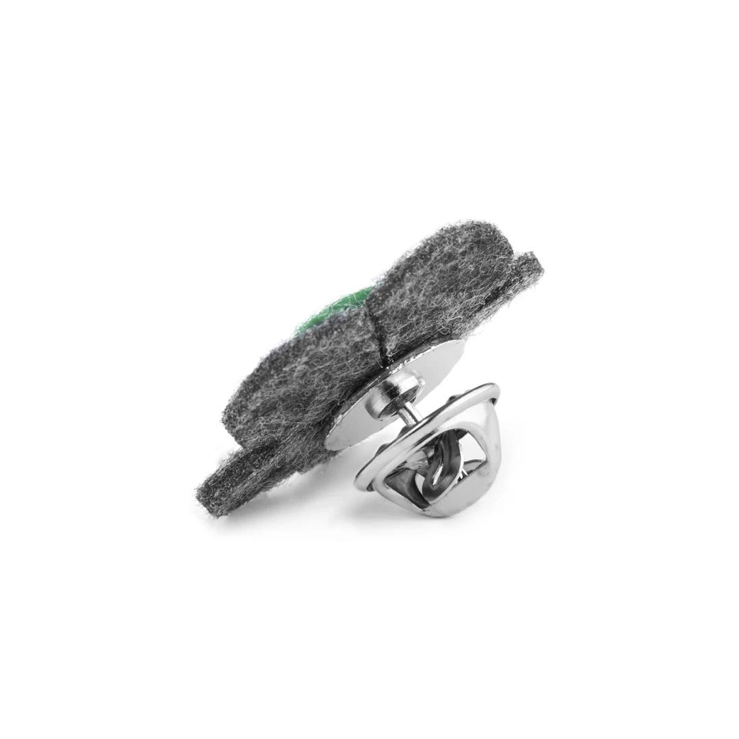 Warren Asher Broche à Fleur Verte Et Grise 4 Warren Asher Broche à Fleur Verte Et Grise – Image 4