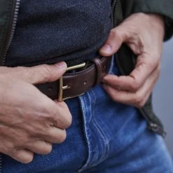 Fawler Ceinture En Cuir Marron Foncé Fabius 9 Fawler Ceinture En Cuir Marron Foncé Fabius -Boutique Trendhim 19141