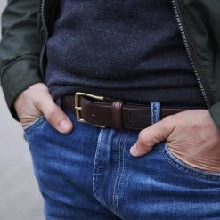 Fawler Ceinture En Cuir Marron Foncé Fabius 8 Fawler Ceinture En Cuir Marron Foncé Fabius -Boutique Trendhim 19141 2