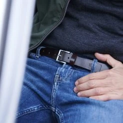 Fawler Ceinture En Cuir Brun Foncé Filippo -Boutique Trendhim 19151 2