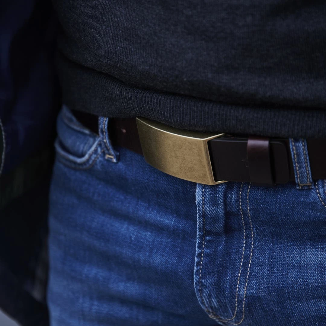 Fawler Ceinture En Cuir Brun Foncé Fan 4 Fawler Ceinture En Cuir Brun Foncé Fan – Image 4