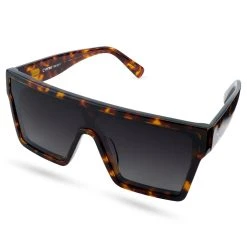 Otsu Occasus | Lunettes De Soleil Carrées Rétro à Motif écaille Et Verres Noirs Polarisés -Boutique Trendhim 2 1 glasot