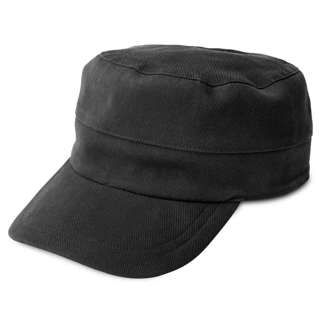 Fawler Casquette Militaire Flynn En Coton Noir 1 Fawler Casquette Militaire Flynn En Coton Noir