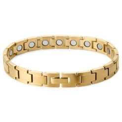Lucleon Bracelet Magnétique En Titane Doré -Boutique Trendhim 2 1mag
