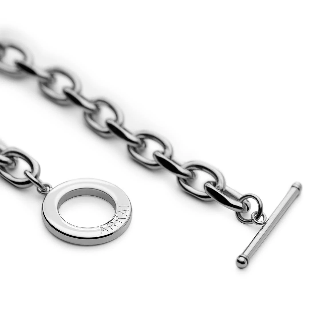 Arkai Atlas | Bracelet En Acier Argenté Avec Pendentif L'étoile Polaire 6 Arkai Atlas | Bracelet En Acier Argenté Avec Pendentif L'étoile Polaire – Image 6