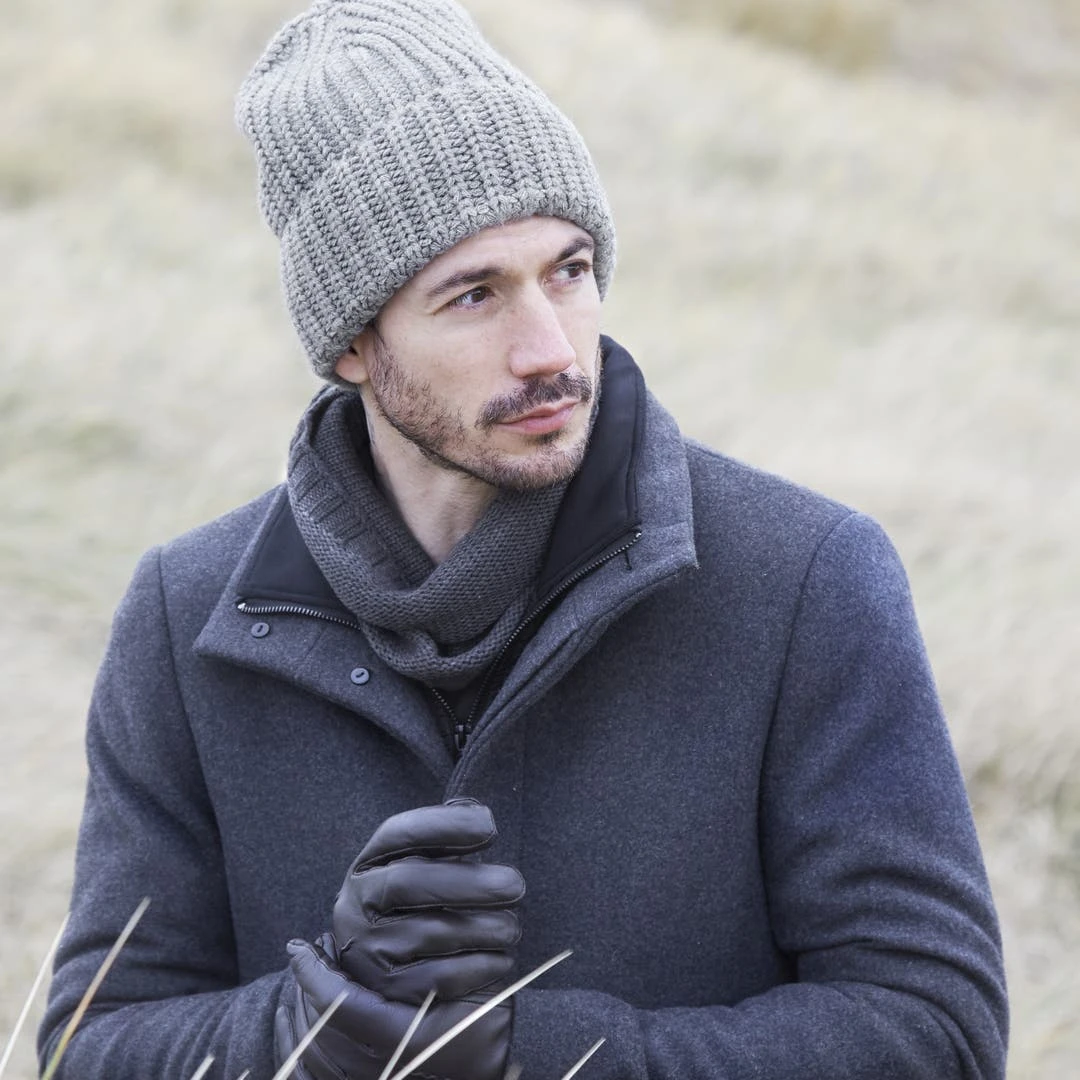 Fawler Bonnet Gris à Grosses Mailles Fee Montagna 2 Fawler Bonnet Gris à Grosses Mailles Fee Montagna – Image 2