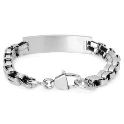 Fort Tempus Bracelet ID En Métal Argenté -Boutique Trendhim 21 23462ddbfdb443f4db63ca496bfcaebaa