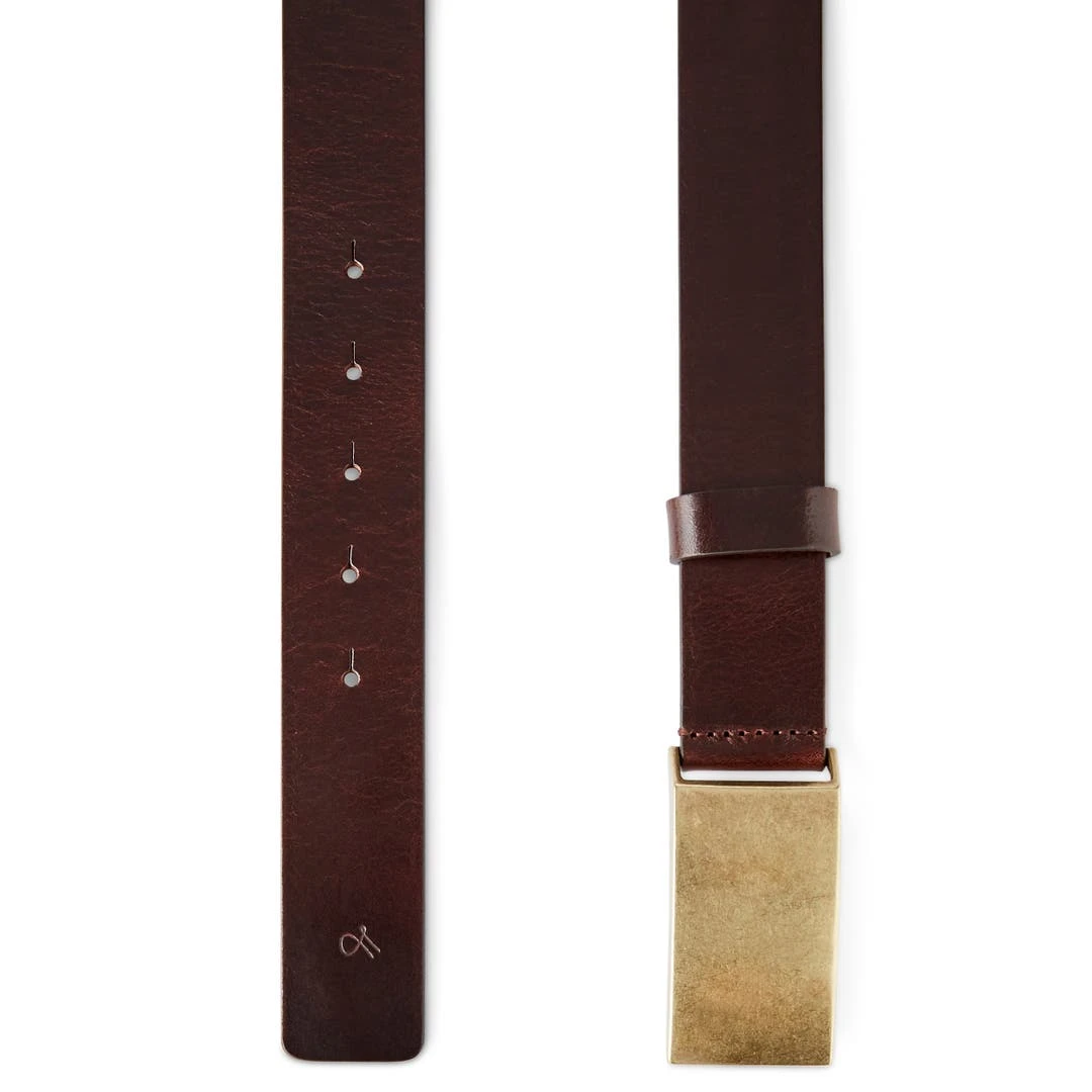 Fawler Ceinture En Cuir Brun Foncé Fan 2 Fawler Ceinture En Cuir Brun Foncé Fan – Image 2