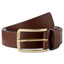 Fawler Ceinture En Cuir Brun Foncé Frang