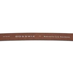 BSWK Ceinture En Cuir Châtaigne à Boucle En Métal Argenté -Boutique Trendhim 22 1 112n