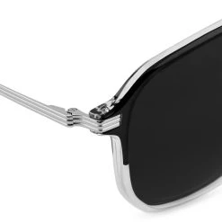 Arkai Occasus | Lunettes De Soleil à Verres Sombres Polarisés Et Double Pont Noir Et Transparent -Boutique Trendhim 22 3a arksan