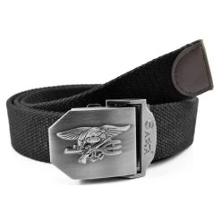 Collin Rowe Ceinture En Toile Noire Aigle